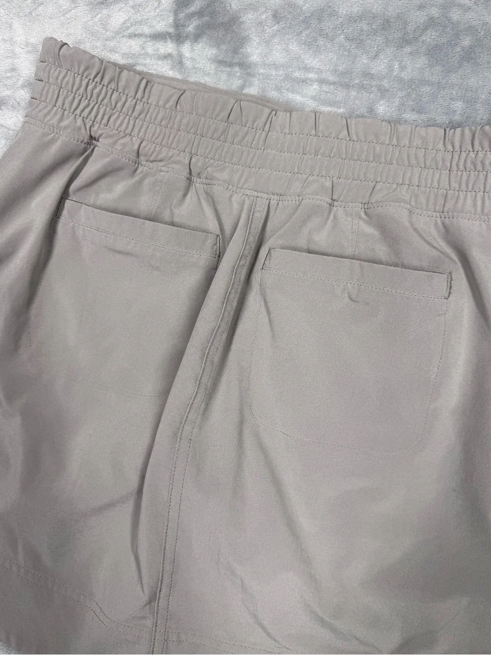 Athleta Light Brown Active Skort with Front Zip‎ Pockets
